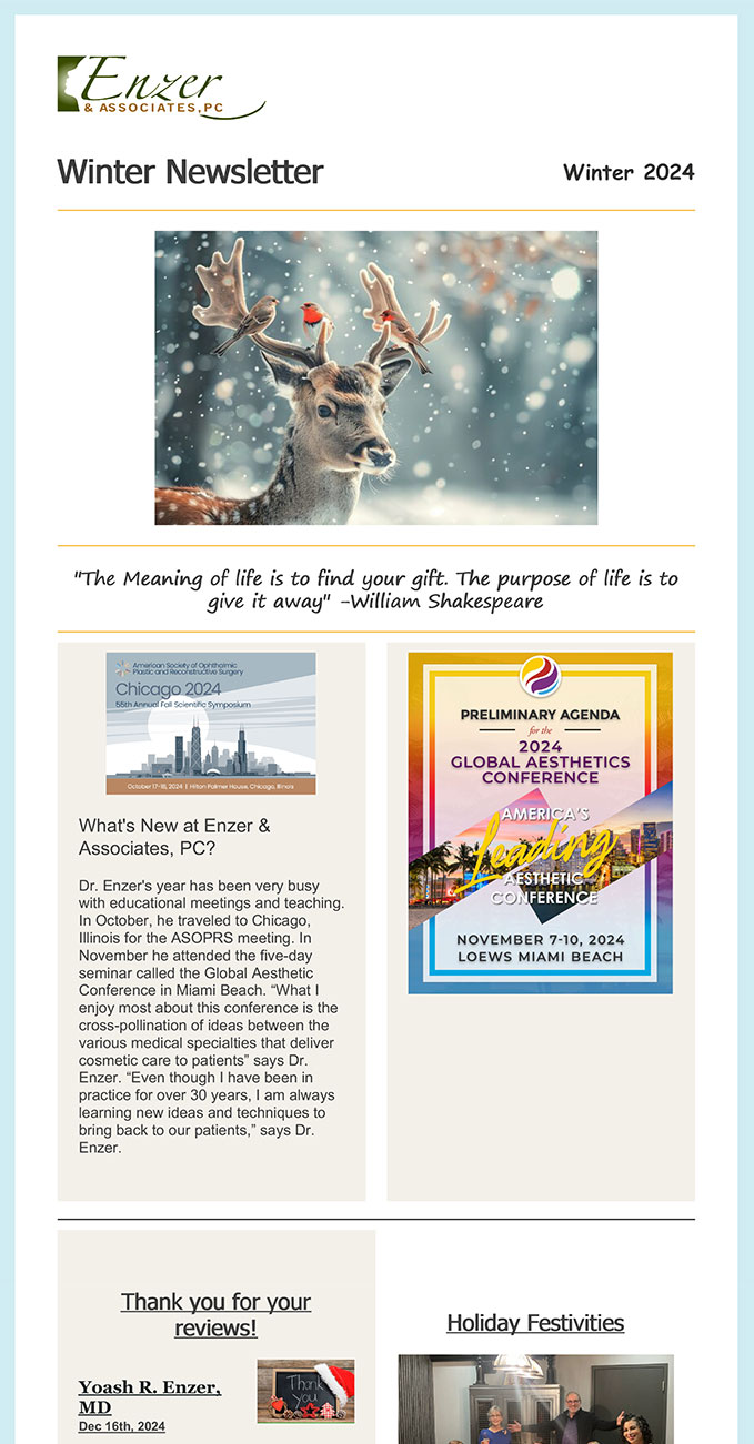 Winter Newsletter 2025 - Part 1